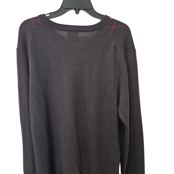 Men's Argle Long Sleeve 100% Merino Wool, Size XL - Picture 3 of 6